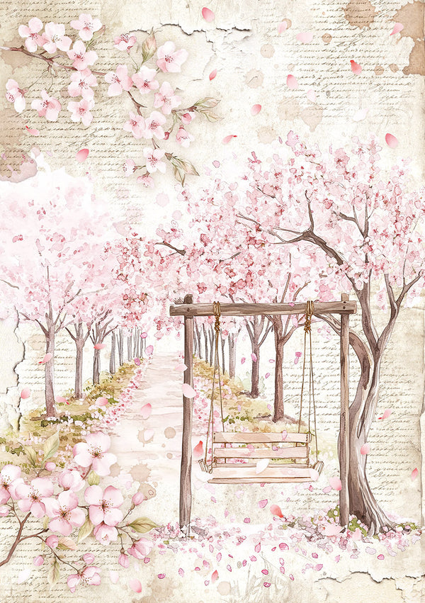 Ciao Bella SECRET GARDEN A5 Assorted Rice Paper Selection Decoupage 8 sheets #CBRS013