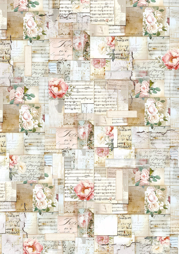 Ciao Bella SECRET GARDEN A5 Assorted Rice Paper Selection Decoupage 8 sheets #CBRS013