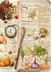 Ciao Bella COOKBOOK A5 Assorted Rice Paper Selection Decoupage 8 sheets #CBRS014