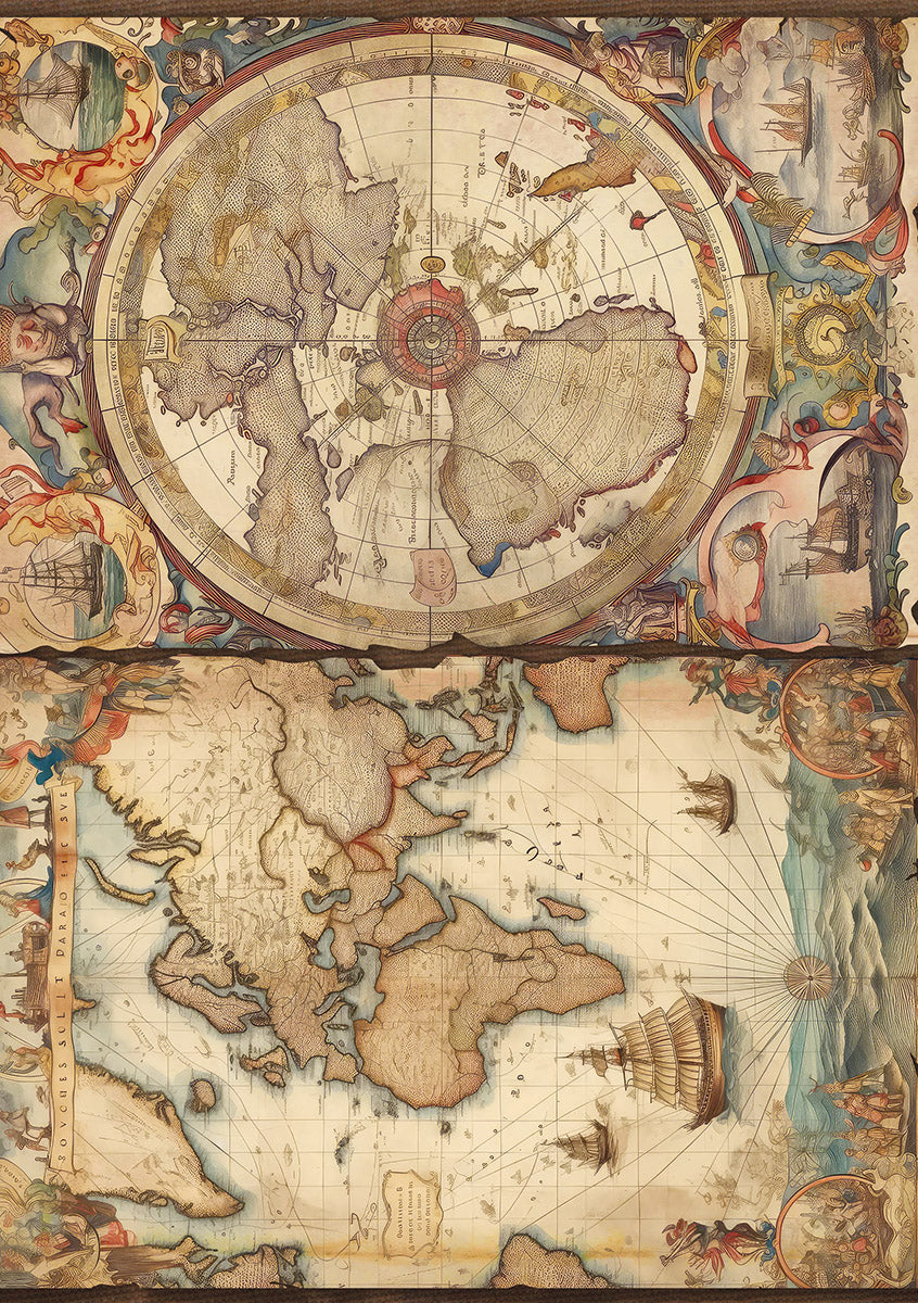 Ciao Bella CODEX A5 Assorted Rice Paper Selection Decoupage 8 sheets #CBRS015