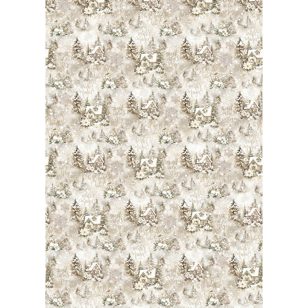 Ciao Bella WINTER SEASON A5 Assorted Rice Paper Selection Decoupage 8 sheets #CBRS022