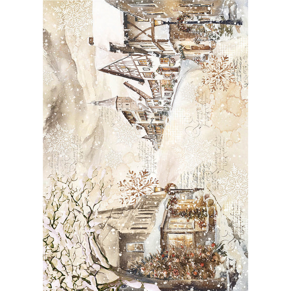Ciao Bella WINTER SEASON A5 Assorted Rice Paper Selection Decoupage 8 sheets #CBRS022