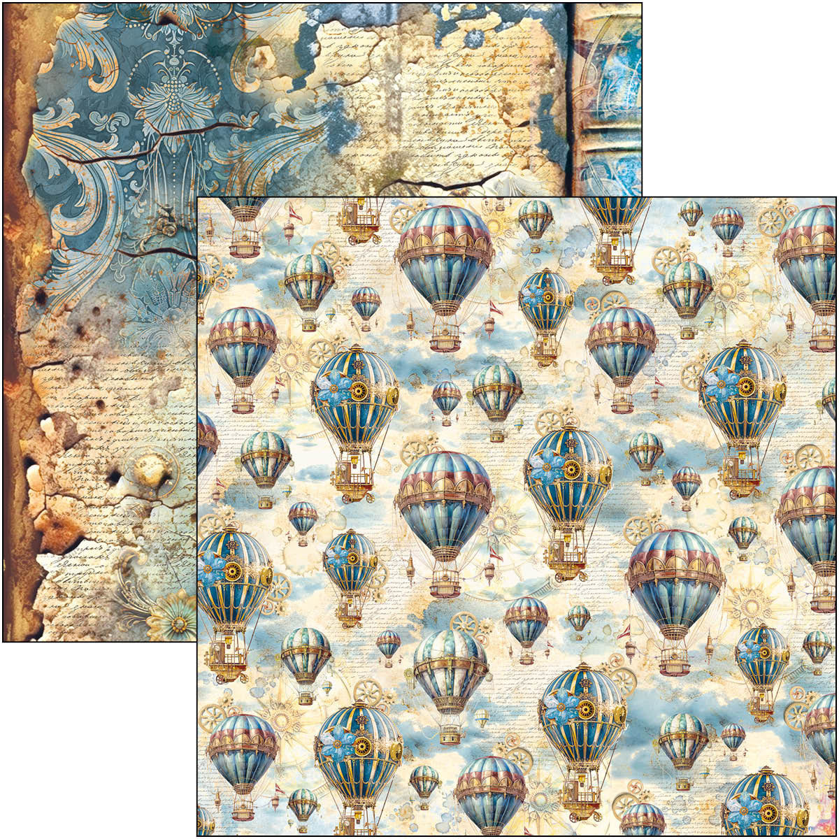 Ciao Bella ESPIRIT DE VOYAGE 12x12 Paper 8 Sheets #CBT082