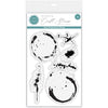 Craft Consortium INK And COFFEE STAINS Clear Stamps 6pcs #CCESTMP005