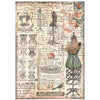 Stamperia BROCANTE ANTIQUES A4 Rice Paper SELECTION Decoupage #DFSA4XBR