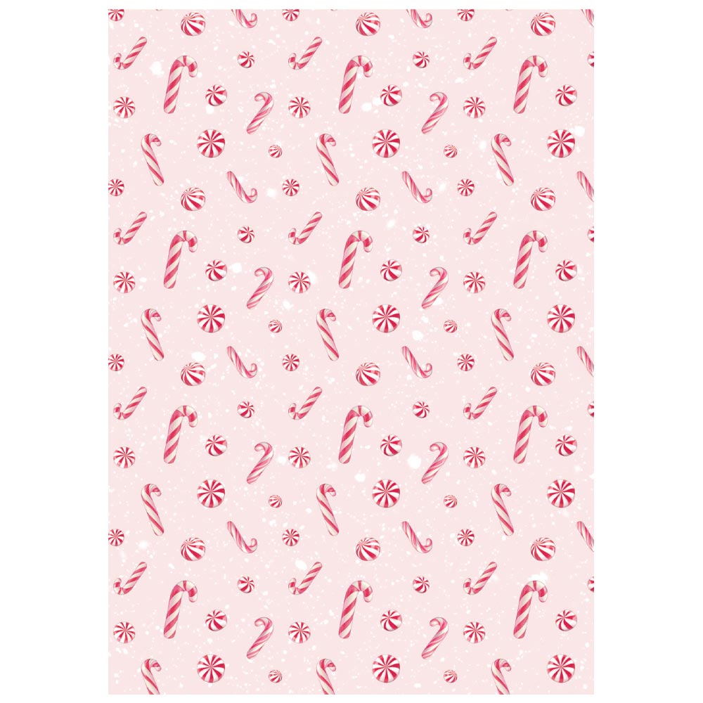 Stamperia CANDY CHRISTMAS A6 Background Assorted Decoupage Rice Paper 8 sheets #DFSAK6043