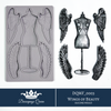 Decoupage Queen WINGS OF BEAUTY Silicone Moulds Molds 5" x 8" Mixed Media Food Safe Resin Decor #DQMF0003 Limited Edition