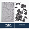 Decoupage Queen GARDEN FAIRY Silicone Moulds 5" x 8" Mixed Media Food Safe Resin Decor #DQMF0010 Limited Edition