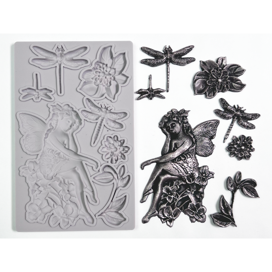 Decoupage Queen GARDEN FAIRY Silicone Moulds 5