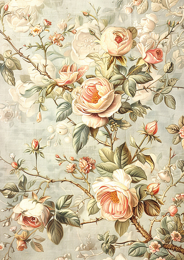 Ciao Bella 18TH CENTURY A4 Tissue Decoupage Paper 6 sheets #HA001