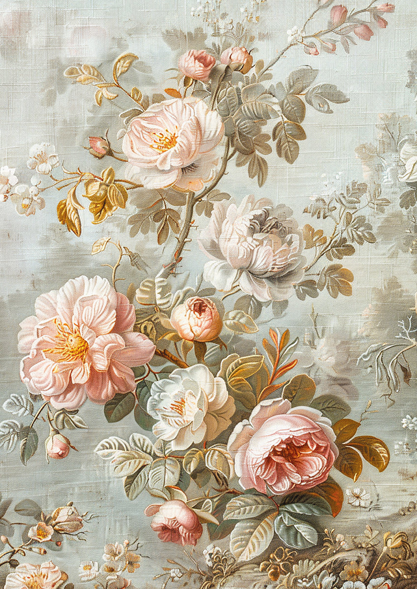 Ciao Bella 18TH CENTURY A4 Tissue Decoupage Paper 6 sheets #HA001