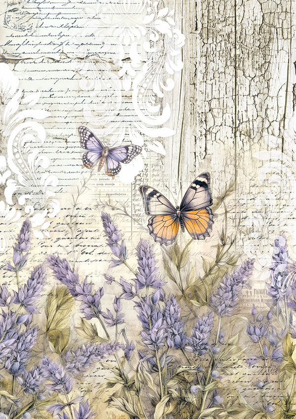 PRE-ORDER Ciao Bella WHIMSICAL BUTTERFLIES A4 Tissue Decoupage Paper 6 sheets #HA003