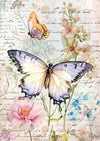 PRE-ORDER Ciao Bella WHIMSICAL BUTTERFLIES A4 Tissue Decoupage Paper 6 sheets #HA003