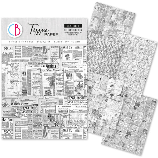 Ciao Bella STORYBOOK A4 Tissue Decoupage Paper 6 sheets #HA009