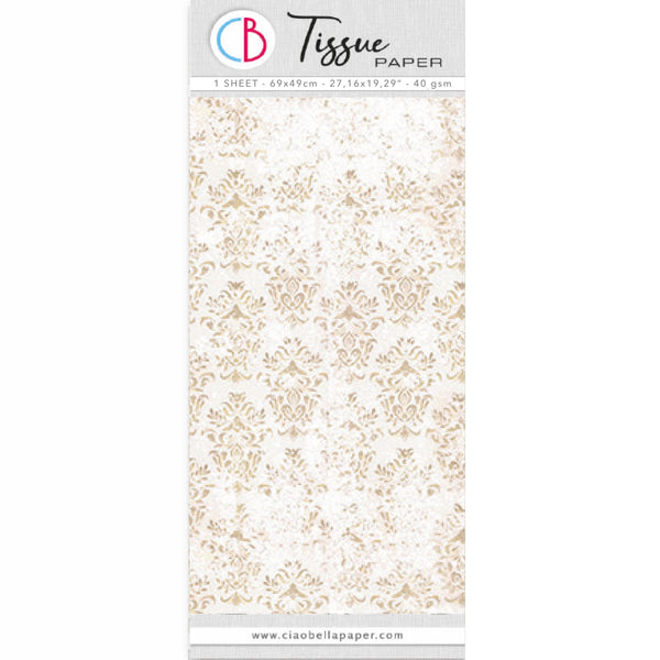 Ciao Bella VICTORIAN VELVET Tissue Decoupage Decor Paper 27.17" x 19.29" #HT005