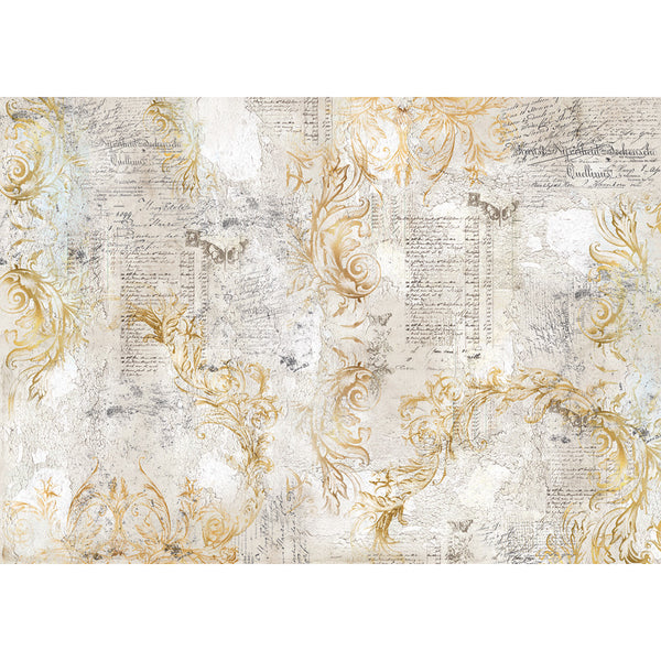 Ciao Bella GOLDEN AGE Tissue Decoupage Decor Paper 27.17" x 19.29" #HT006