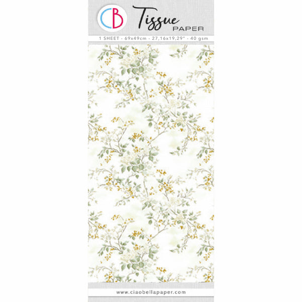 Ciao Bella PURE ELEGANCE Tissue Decoupage Decor Paper 27.17" x 19.29" #HT009