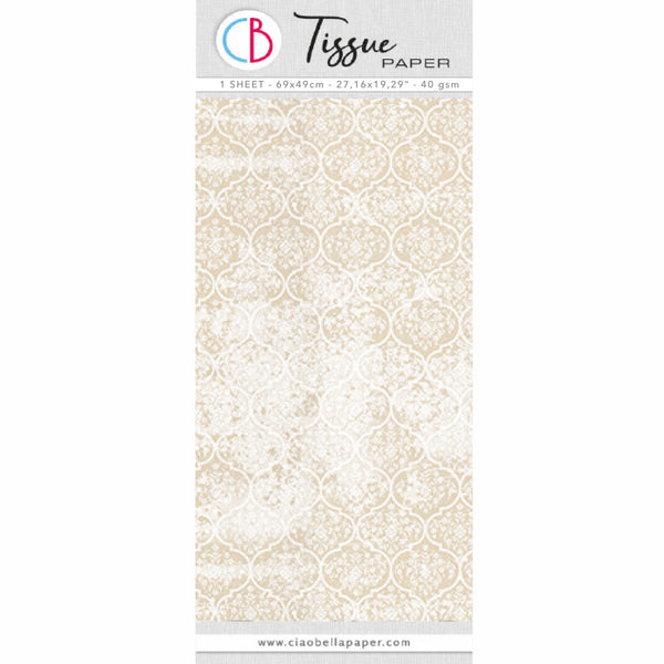 Ciao Bella CLASSIC CHIC Tissue Decoupage Decor Paper 27.17" x 19.29" #HT024