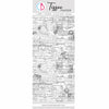 PRE-ORDER Ciao Bella GENTLEMEN WORDS Tissue Decoupage Decor Paper 27.17" x 19.29" #HT040