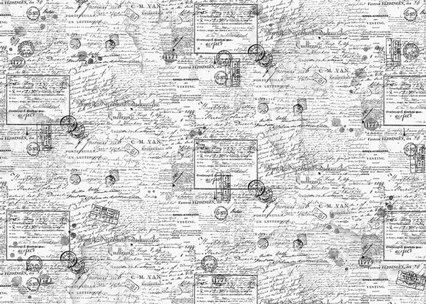 Ciao Bella GENTLEMEN WORDS Tissue Decoupage Decor Paper 27.17" x 19.29" #HT040