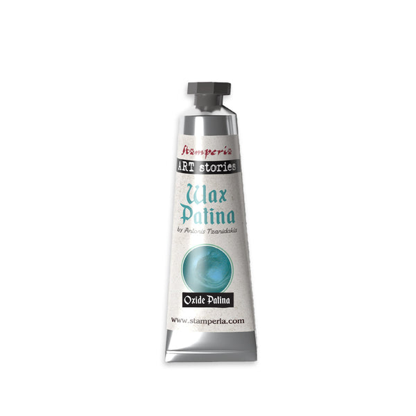 STAMPERIA Art Stories OXIDE PATINA Blue Wax Patina 40 ml / 1.35 fl oz #KECW03
