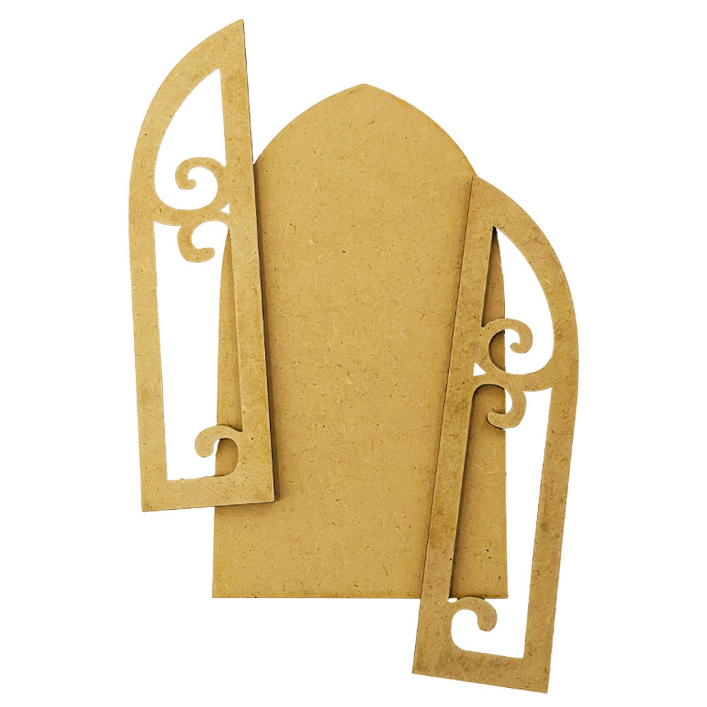 Stamperia MASTER OF MAGIC - WINDOW CRAFTY Shapes Die Cuts Chipboard Shapes #KLSM39