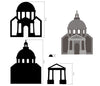 Stamperia VENICE - CITY OF ART - BASILICA Crafty Shapes Die Cuts Chipboard Shapes #KLSM55