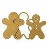MDF gingerbread man cutout on a white background