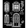 Stamperia Mixed Media Art VENICE CITY OF ART - WINDOWS Stencil 20x25 cm #KSTD181