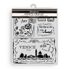 Stamperia Mixed Media Art VENICE CITY OF ART - CARDS Stencil 20x25 cm #KSTD183
