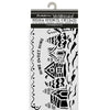 Stamperia Media Stencil with house design and text on a white background