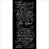 Stamperia THE OWL'S HOUSE - CHRISTMAS LETTER Stencil 12X25 cm #KSTDL126