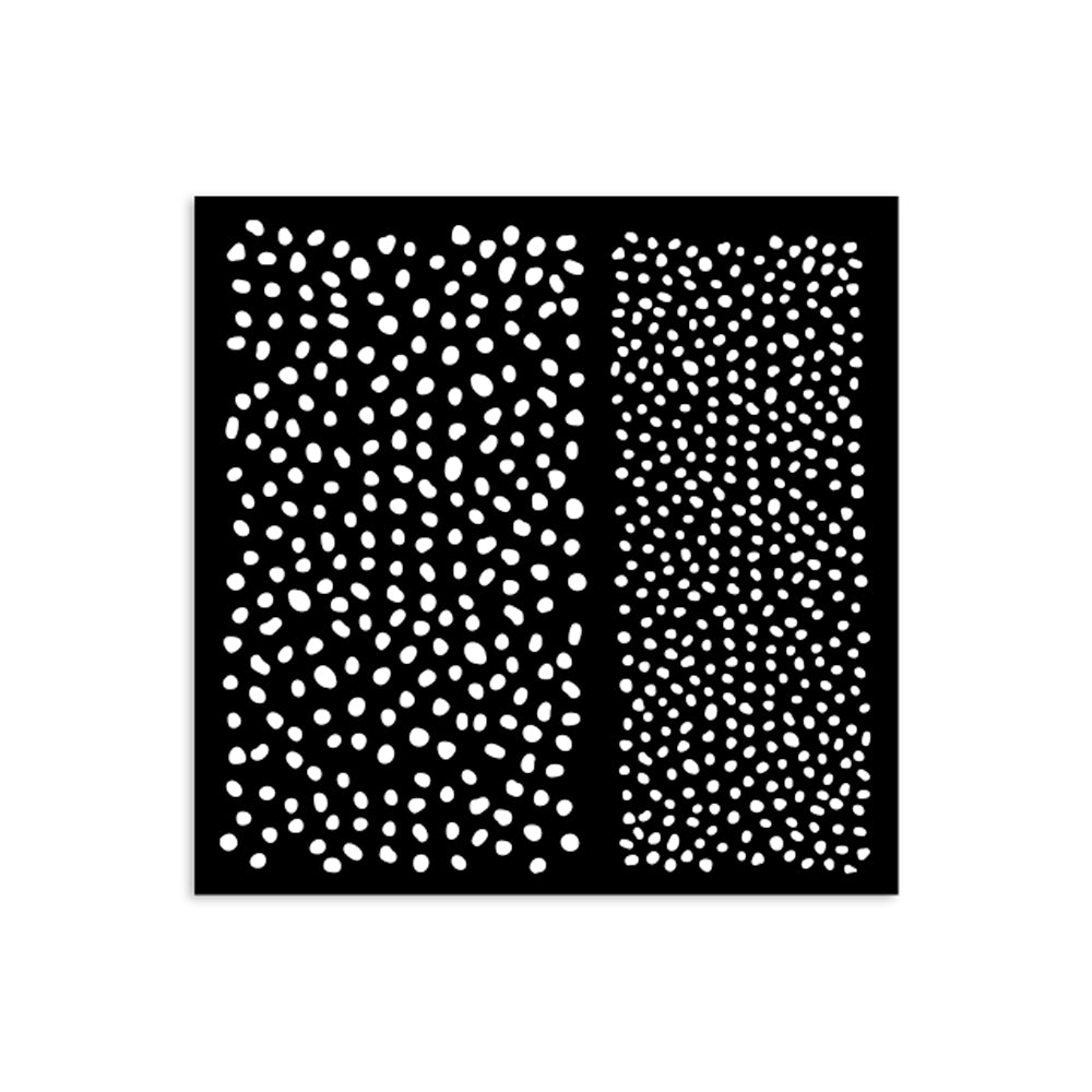 Stamperia DOTS PATTERN - BEST SELLER Stencil 12X12 cm #KSTDS17
