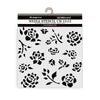 Stamperia TIMELESS - BUDS PATTERN Stencil 12X12 cm #KSTDS43
