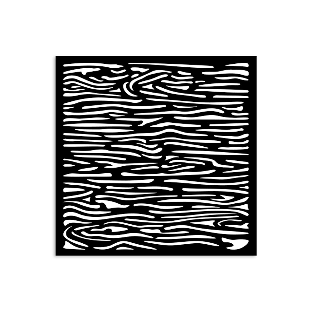 Stamperia SILENT SEA - WOOD PATTERN Stencil 12X12 cm #KSTDS46