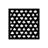 Stamperia ALICE in CHRISTMAS - POKER CARDS Stencil 12X12 cm #KSTDS55