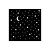 Stamperia ALICE in CHRISTMAS - STARS and MOON Stencil 12X12 cm #KSTDS57