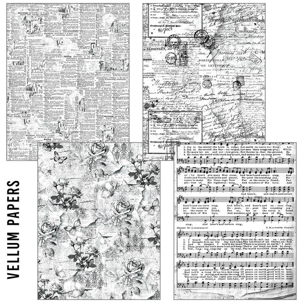 Ciao Bella LuMania CraftMix MEANINGFUL MEMORIES Mixed Media A5 Paper Pack - 8 Sheets Tissue & Vellum #MC005
