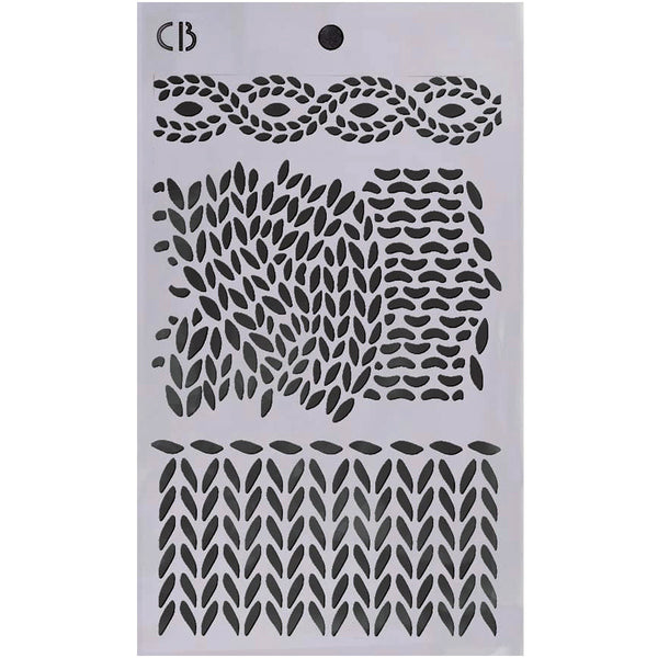 Ciao Bella Lu Mania TRIPLE LAYER STENCILS - SET 1 - 3 pcs 5" x 8" #MD001