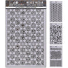 Ciao Bella Lu Mania TRIPLE LAYER STENCILS - SET 1 - 3 pcs 5" x 8" #MD001
