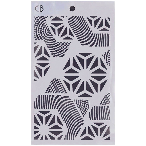 Ciao Bella Lu Mania TRIPLE LAYER STENCILS - SET 5 - 3 pcs 5" x 8" #MD005