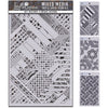 Ciao Bella Lu Mania TRIPLE LAYER STENCILS - SET 5 - 3 pcs 5" x 8" #MD005