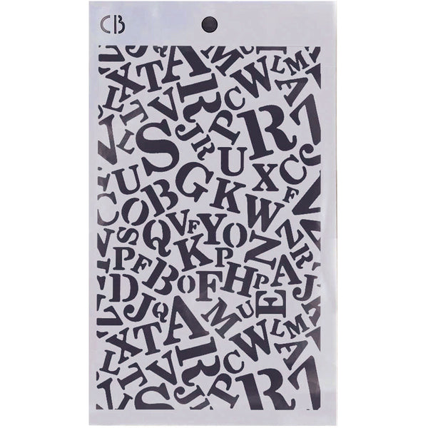 Ciao Bella Lu Mania TRIPLE LAYER STENCILS - SET 6 - 3 pcs 5" x 8" #MD006