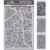 Ciao Bella Lu Mania TRIPLE LAYER STENCILS - SET 6 - 3 pcs 5" x 8" #MD006