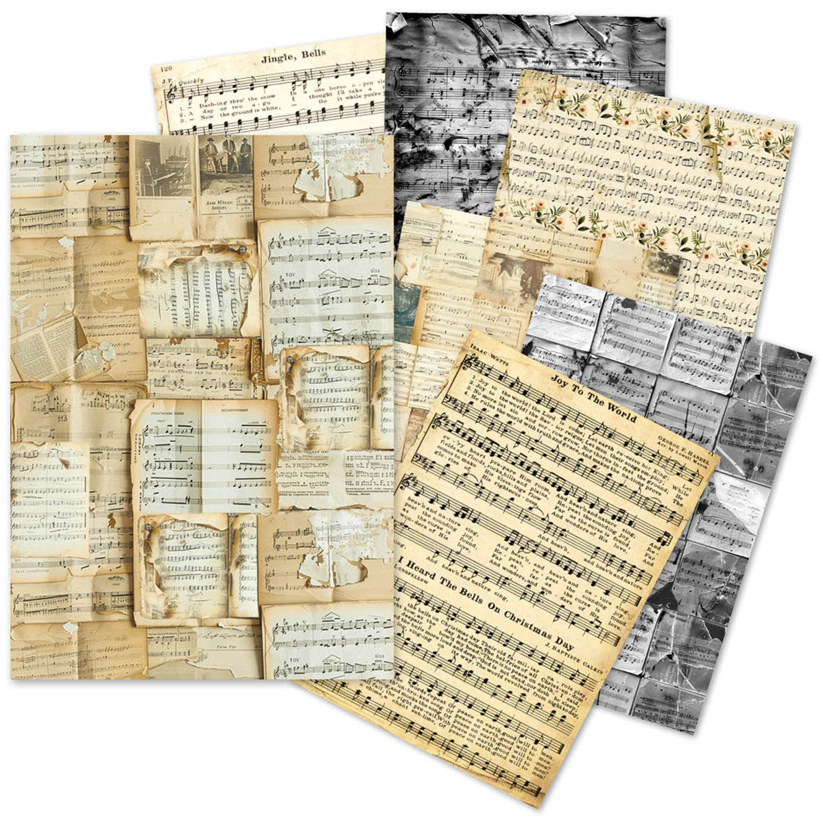 Ciao Bella LuMania MUSIC SHEET A5 Tissue Paper Set - 24 Sheets #ME002