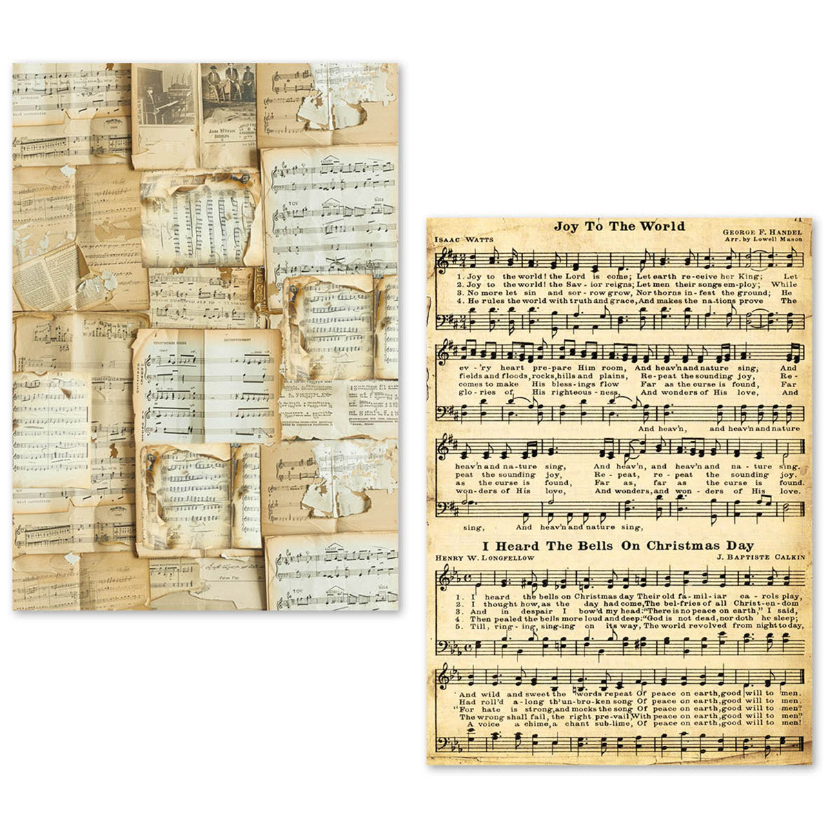 Ciao Bella LuMania MUSIC SHEET A5 Tissue Paper Set - 24 Sheets #ME002