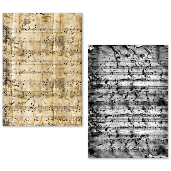 Ciao Bella LuMania MUSIC SHEET A5 Tissue Paper Set - 24 Sheets #ME002