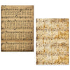 Ciao Bella LuMania MUSIC SHEET A5 Tissue Paper Set - 24 Sheets #ME002