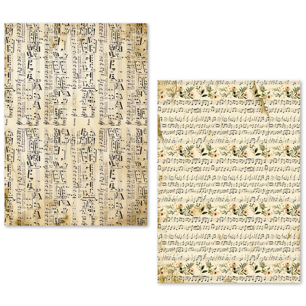 Ciao Bella LuMania MUSIC SHEET A5 Tissue Paper Set - 24 Sheets #ME002