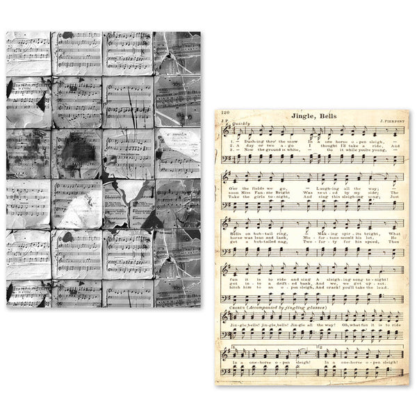 Ciao Bella LuMania MUSIC SHEET A5 Tissue Paper Set - 24 Sheets #ME002